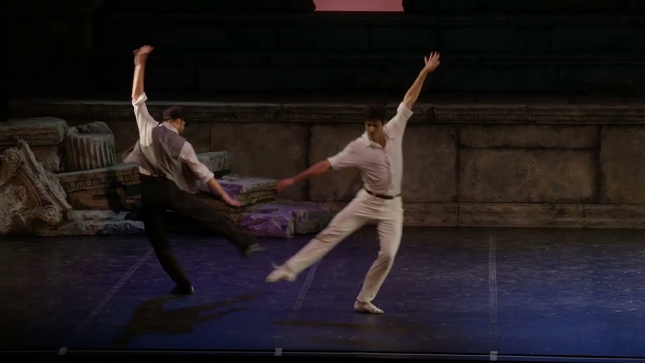 Sirtaki from Zorba il Greco music Mikis Theodorakis coreo Lorca Massine Ivan Vasil'ev & Davide Datok