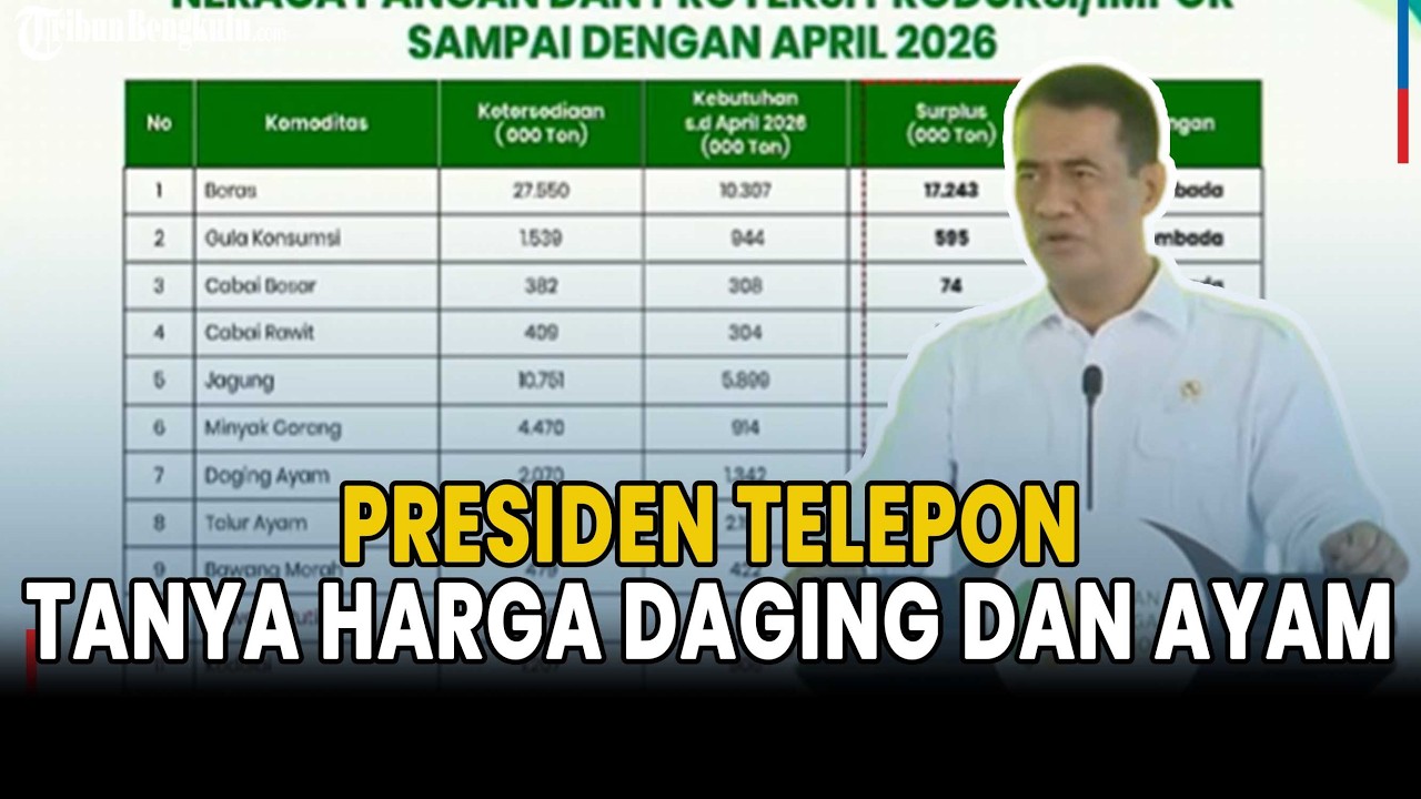 Presiden Telepon 3 Kali Sehari! Mentan Amran Tegas Soal Harga Pangan Saat Ramadan