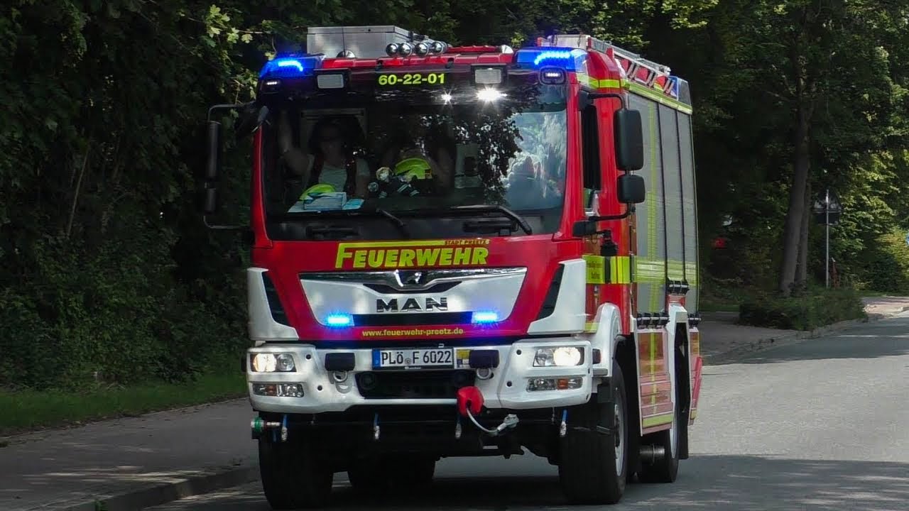 [TH G AUST] Einsatzfahrten Feuerwehr und Rettungsdienst Kreis Plön