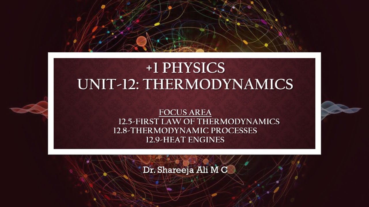 +1 Physics🔔  Chapter 12🎇 Thermodynamics📌 Focus Area