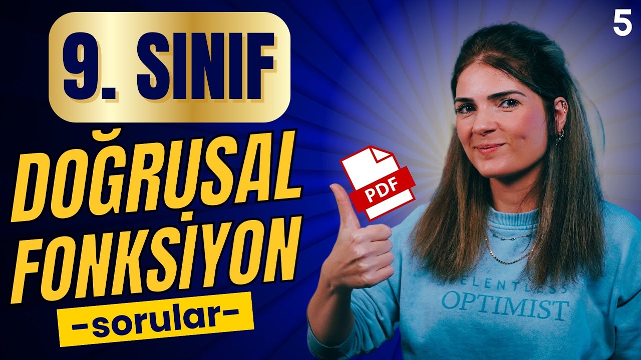 DOĞRUSAL FONKSİYON SORU ÇÖZÜMÜ-1💯📌9. SINIF MATEMATİK YENİ MÜFREDAT 2025📕