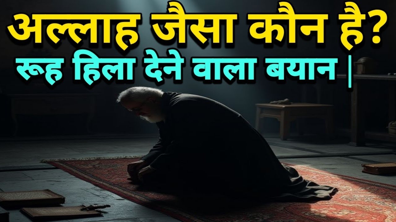 अल्लाह जैसा कौन है?रूह हिला देने वाला बयान |दिल बदल दे، सोच बदल दे، ज़िंदगी बदल दे