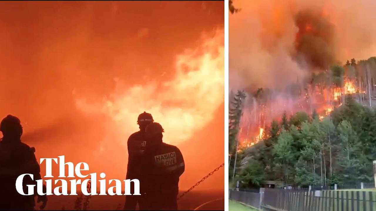 Hundreds evacuated as Czech and German firefighters battle wildfire