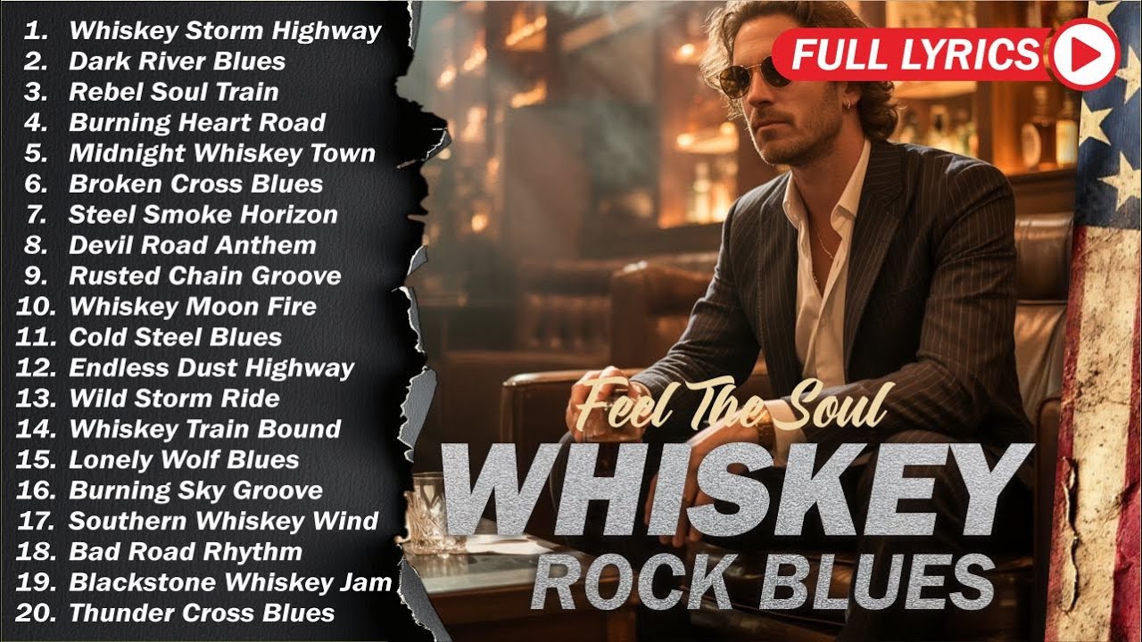 🥃 Whiskey Blues Rock 🍂 The Best of Classic Blues Songs | Relaxing Guitar & Soulful Rock Music