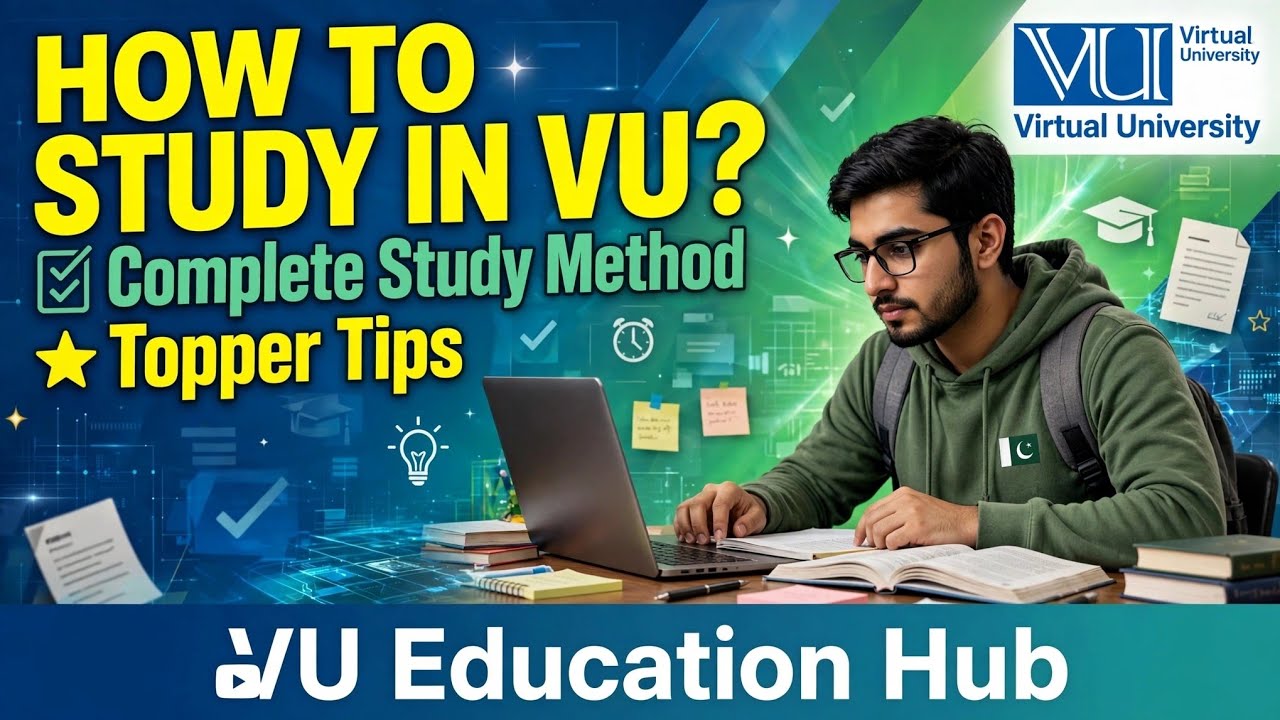How to get 4.0/4.0 cgpa in virtual university of Pakistan | Vu study Tips