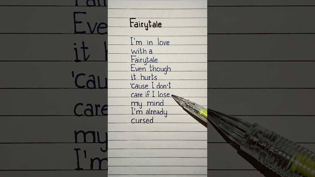 Fairytale Lyrics Song by Alexander Rybak #fairytale #lyrics #alexanderrybak #song