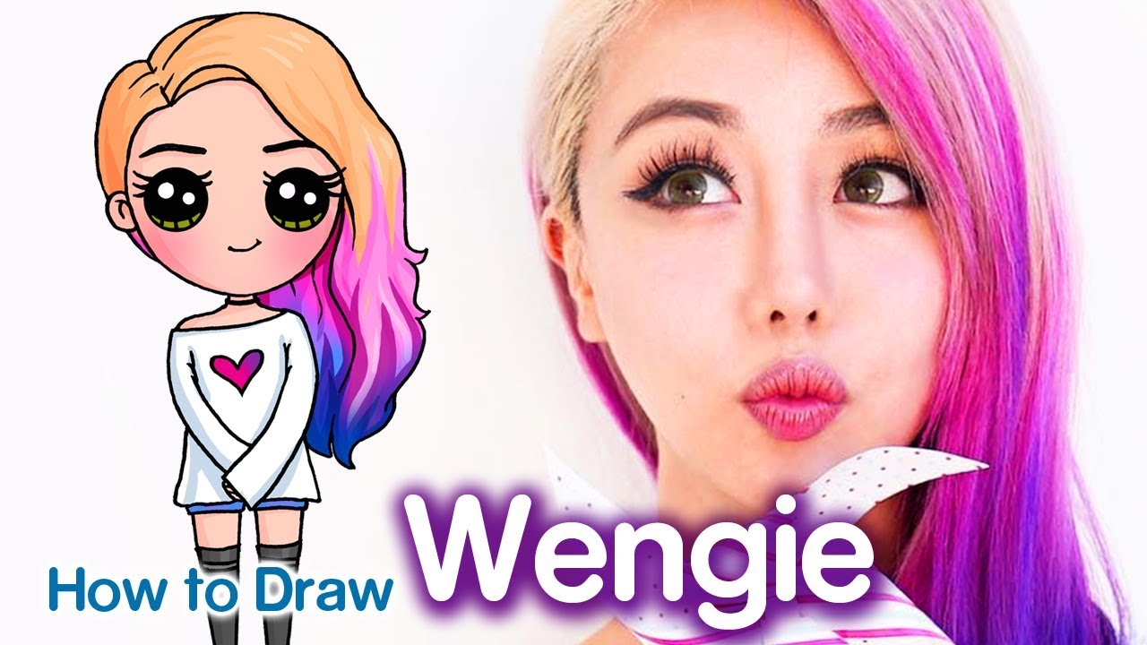 How to Draw Wengie Easy Chibi | Famous Youtuber