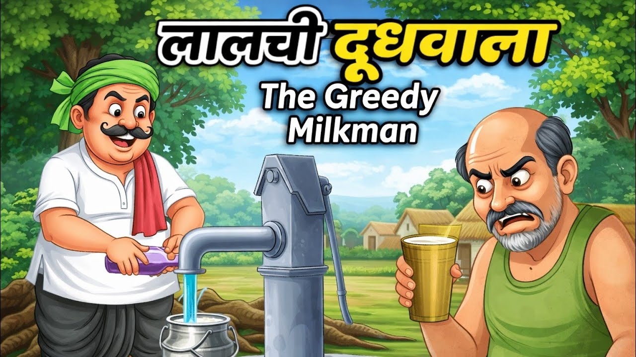 Lalchi Dudhwala | The Greedy Milkman Story | लालच की सजा | Moral Story in Hindi