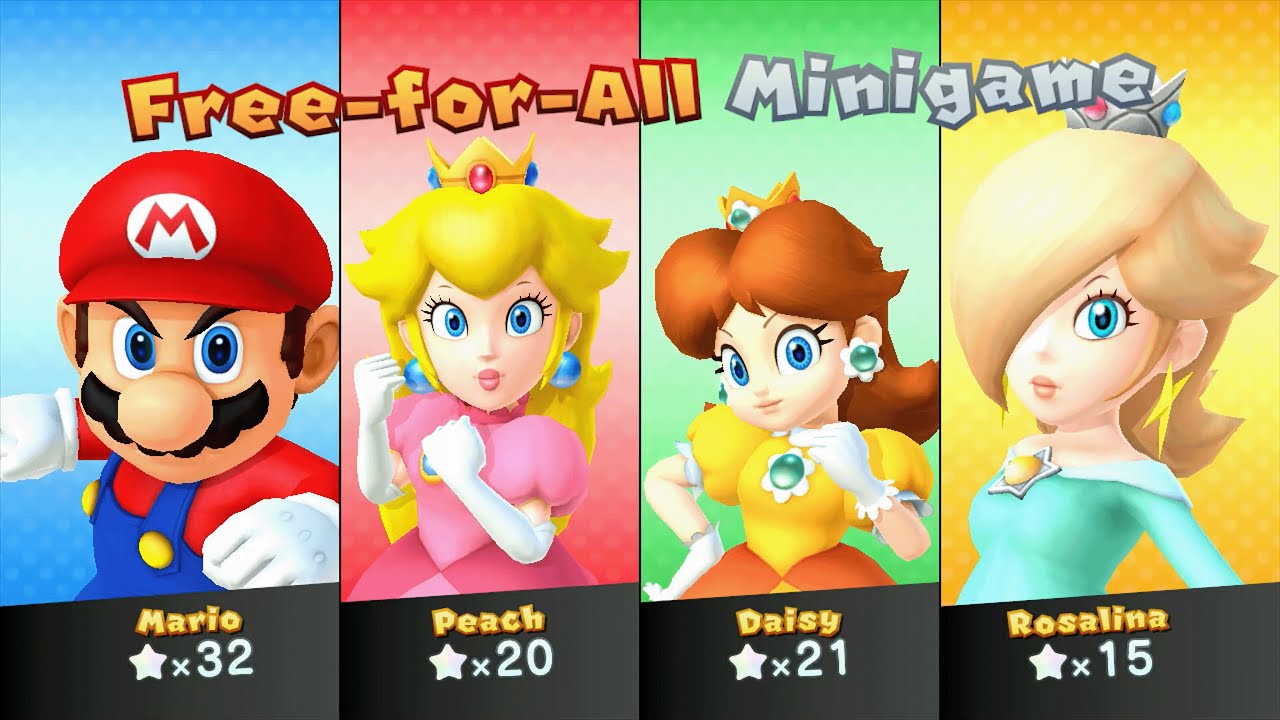 Mario Party 10 - Mario vs Peach vs Daisy vs Rosalina - Airship Central (Master Difficulty)