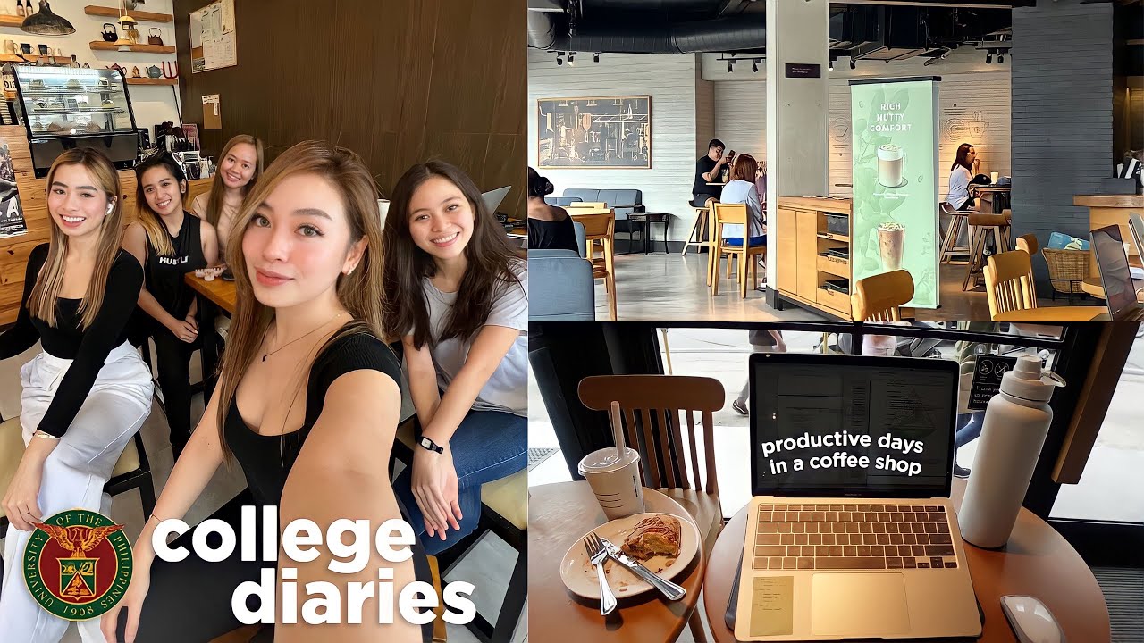 College Diaries 📚: productive days, hybrid classes, badminton day | itsmanaigsisters