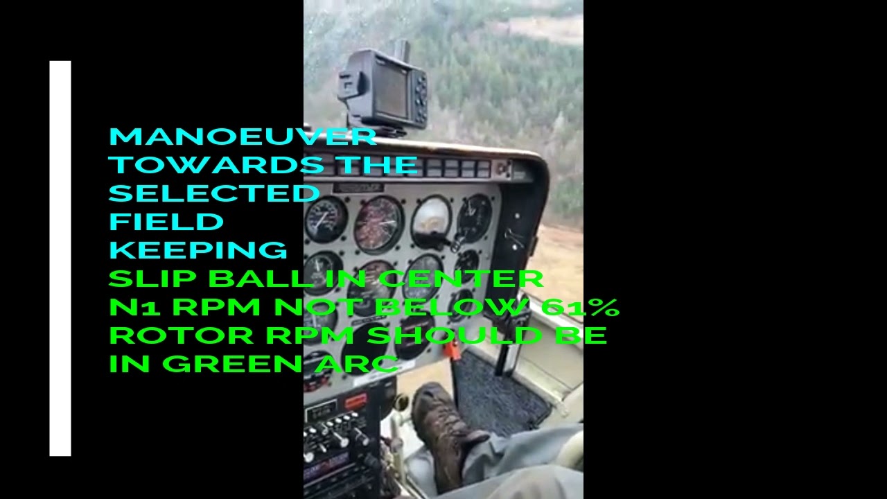 bell 206 jet ranger helicopter practice autorotation landing without opening throttle