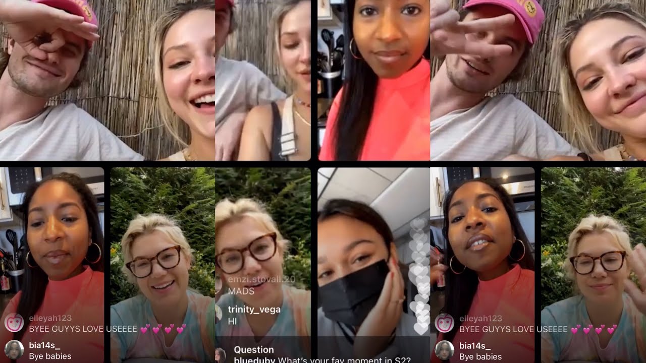 Outer Banks Cast Full Instagram Live 15/8/21 [POGUE PARTY PART 2]