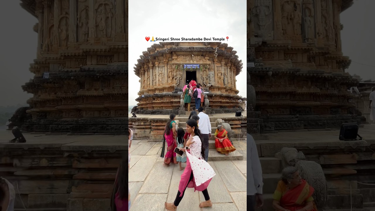 🔥😨Sringeri Shree Sharadambe Devi Temple📍 #sringeritemple #sringeri #sharadamba #viralshort