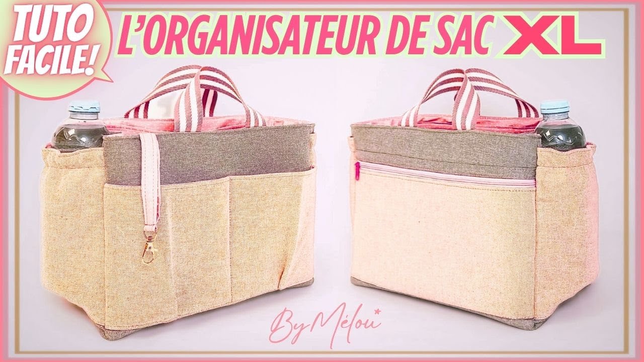 🌸 ПРОСТОЙ РУКОВОДСТВО ПО ШИТЬЮ #DIY 🌸 Органайзер для сумок XL #ByMélou 🥰