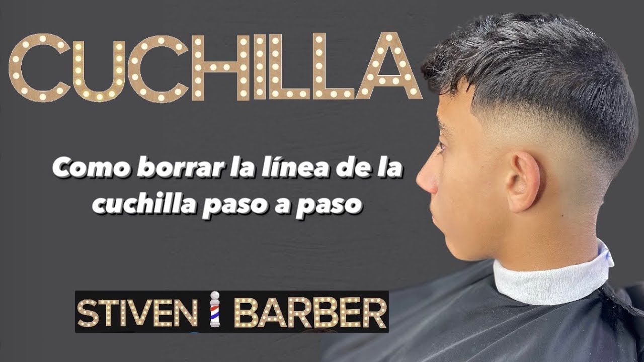 Como borrar la línea de la cuchilla o trimmer paso a paso By Stivenbarbermundial
