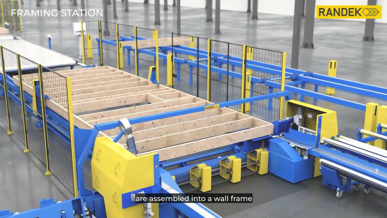 Precision prefabricated wall element production with sheet saw. Efficient Wall Panel Manufacturing.