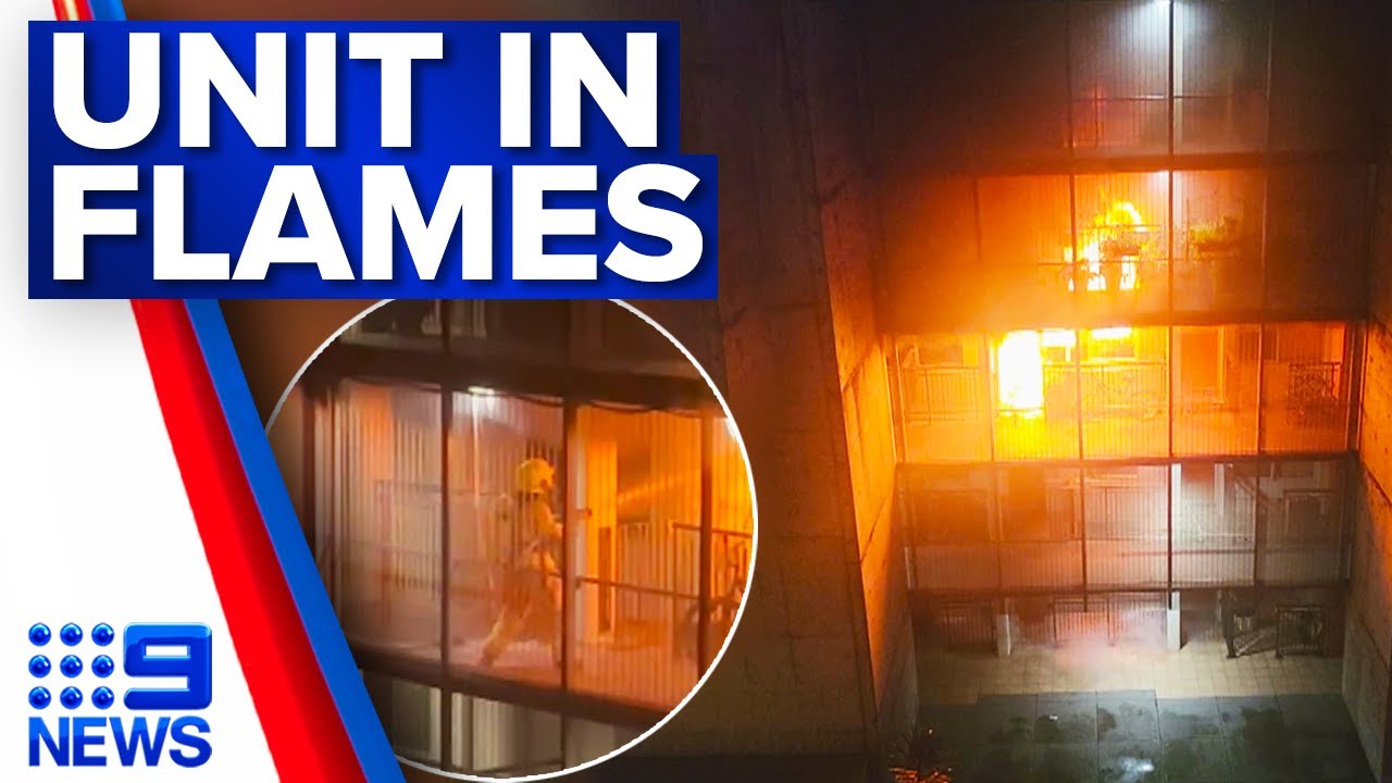 Residents evacuated after unit fire in Sydney | 9 News Australia