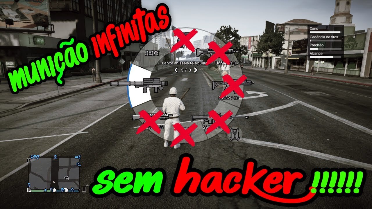GTA V COMO TER MUNIÇÃO INFINITAS SEM MOD MENU 2019 !!!!