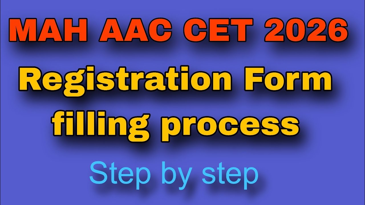 MAH AAC CET Registration Form filling process step by step | How to fill mah aac cet Exam form #bfa 