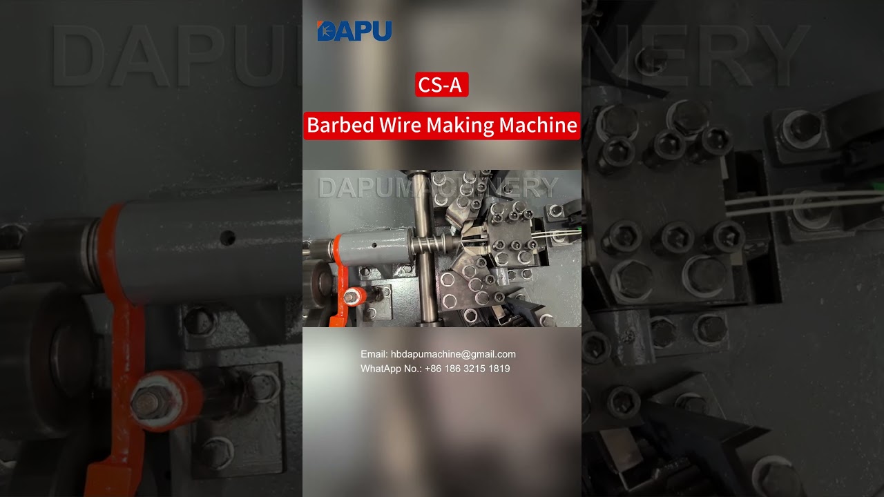 CS-A Barbed Wire Making Machine, Maquina Para Alambre de Puas | DAPU&RKM Factory