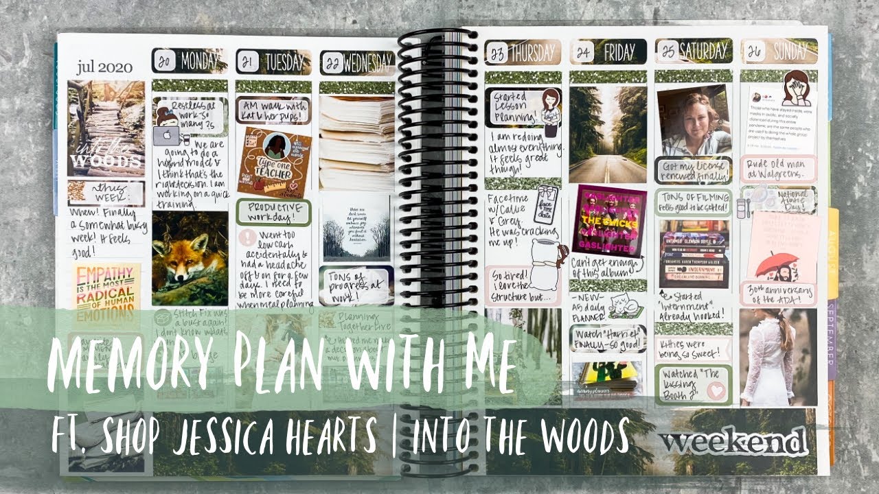 MEMORY PLAN WITH ME | ft. shop jessica hearts | INTO THE WOODS | tattooed teacher plans