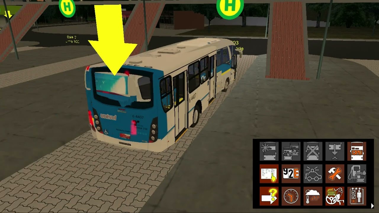 Omsi2 Mapa vilarejo 5.5 - Ônibus Marcopolo 1200 ( Skin V.Cometa ( EU )