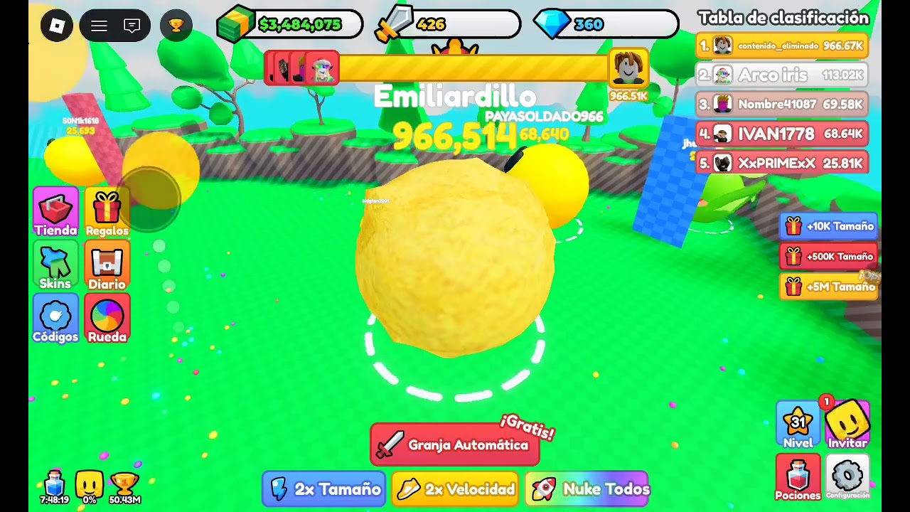 Parte 3    3.065.973.   Máximo +50.000.000. En mi cuenta antigua +300.000.000 puntos en el juego