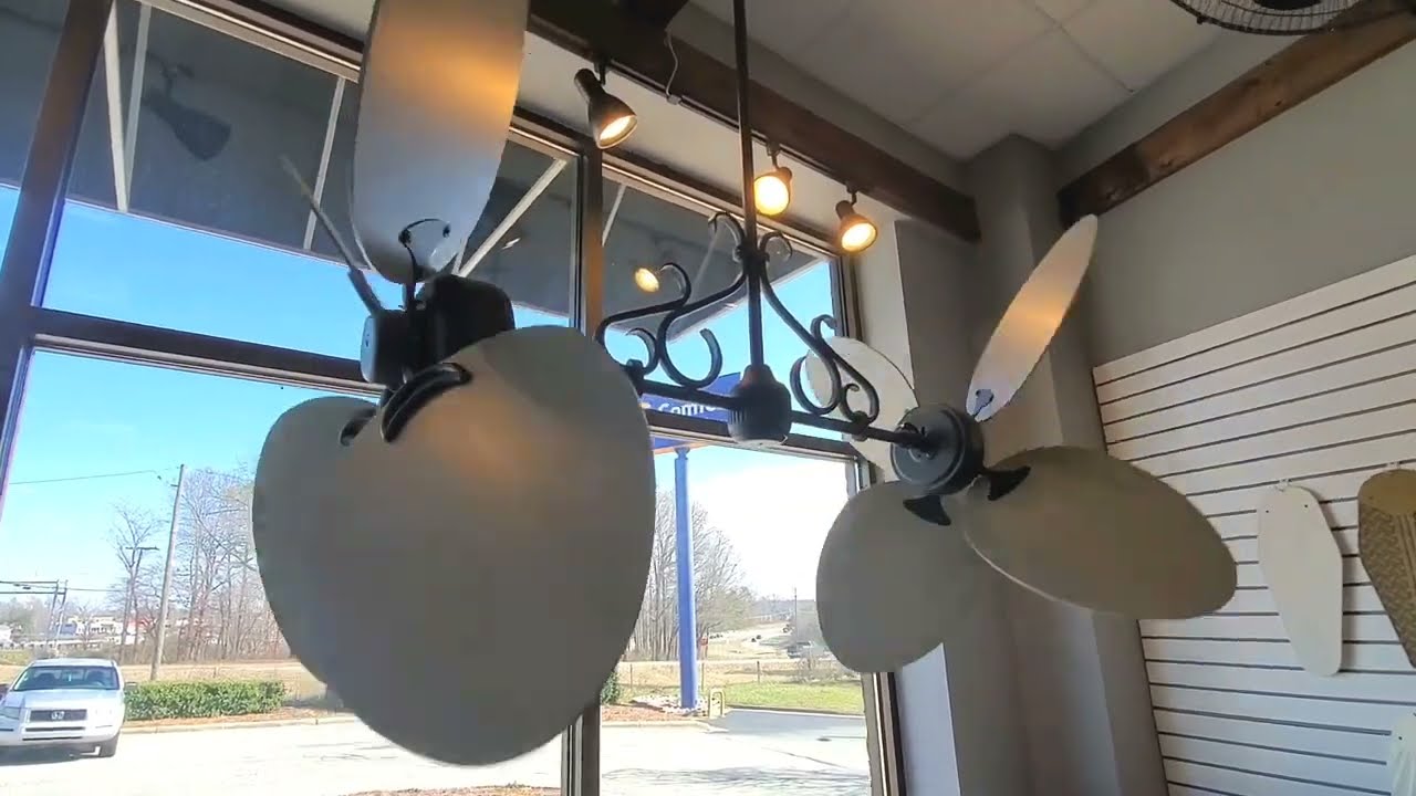 Gulf Coast Fans Twin Star III in Oil Rubbed Bronze w/ oval Driftwood Blades