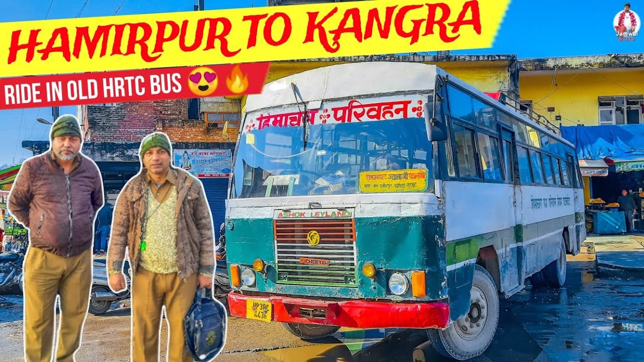 HAMIRPUR to KANGRA - HRTC Bus Journey😍🔥| हमीरपुर से कांगड़ा | Ashok Leyland HRTC Bus |
