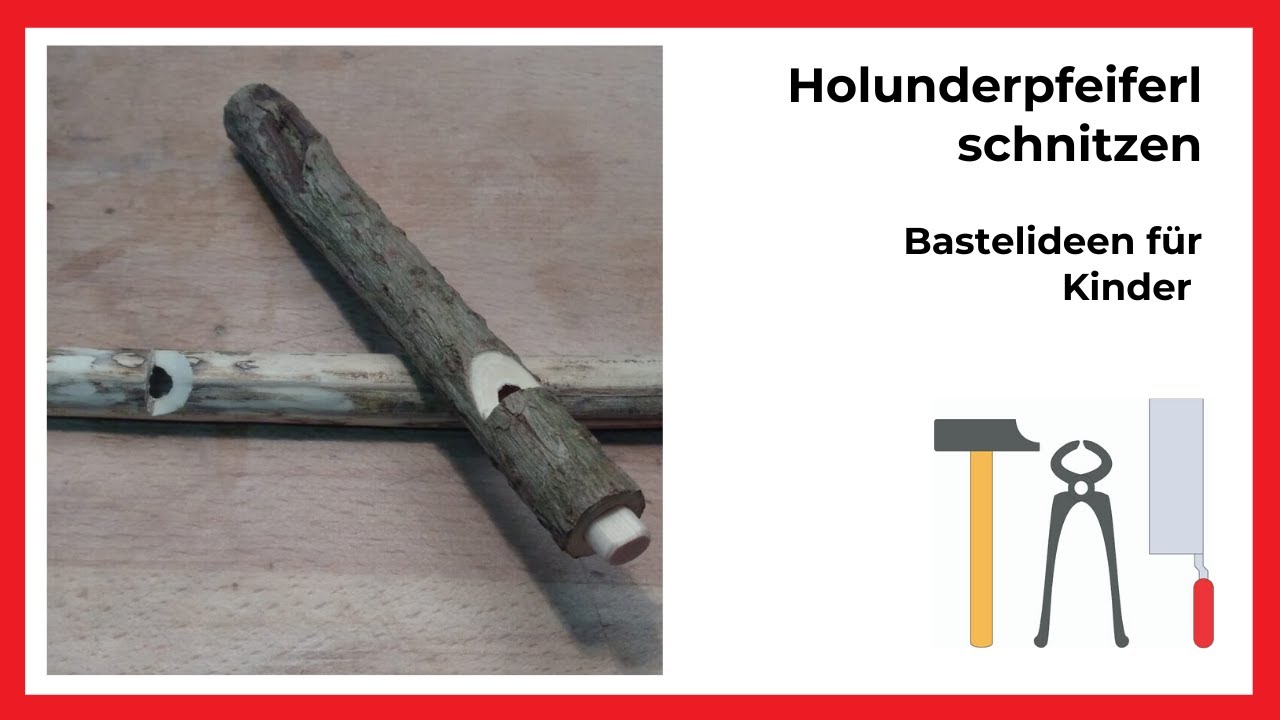 Holunderpfeife schnitzen