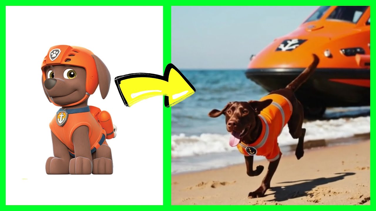 Filhotes na Vida Real 🎵🐶 Músicas da Patrulha Canina