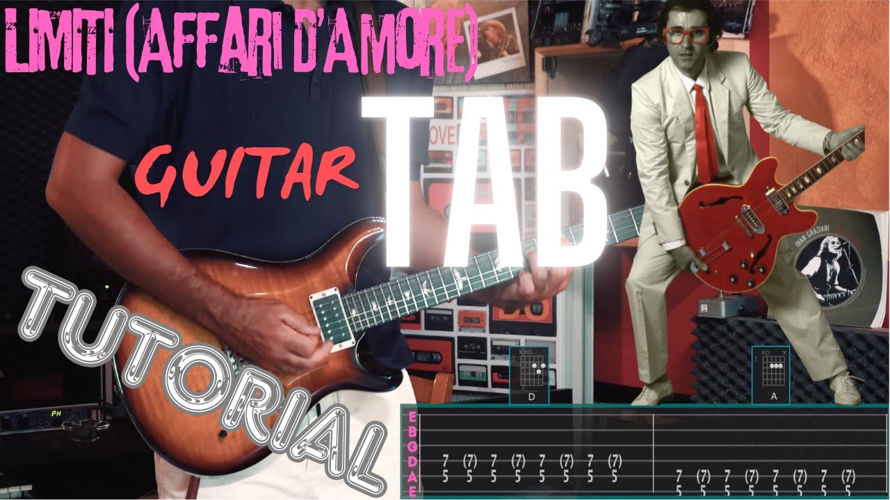 Limiti - Ivan Graziani Cover Guitar Tab | Tutorial | Fractal Fm3 & PRS Custom 24