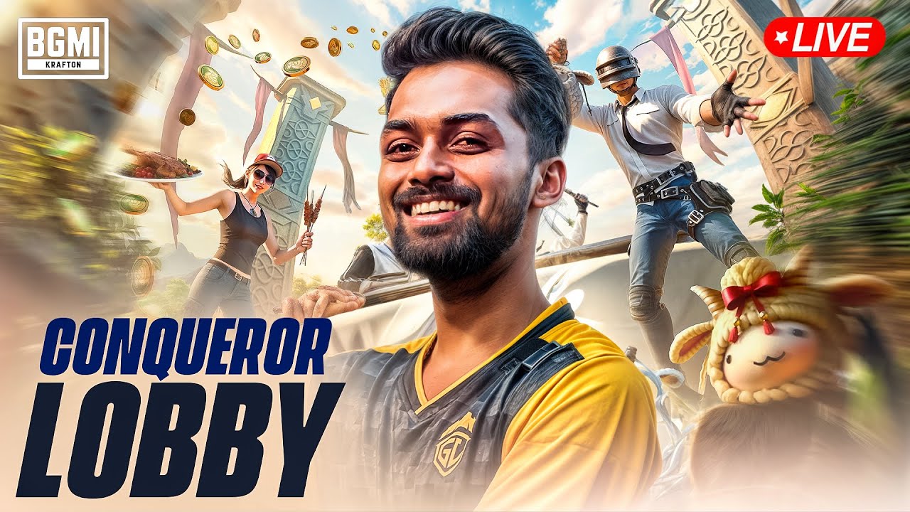 CONQUEROR RANK PUSH BGMI LIVE