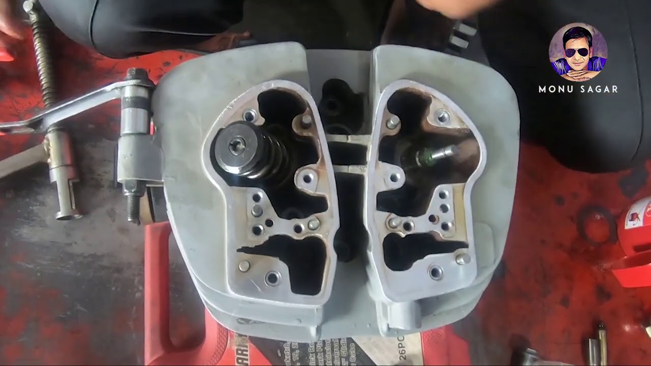 Royal Enfield how to Valve fitting =monu sagar