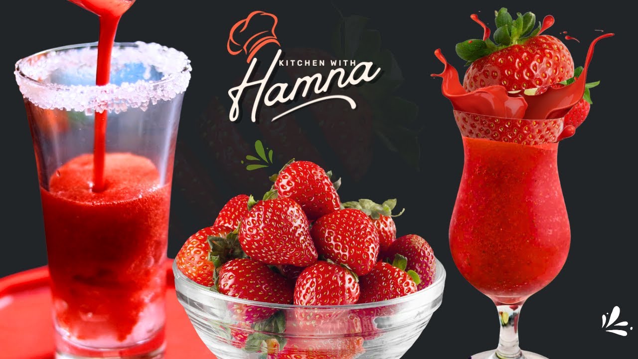 Strawberry Juice with Sprite | Strawberry Punch | strawberry recipes | strawberry shake