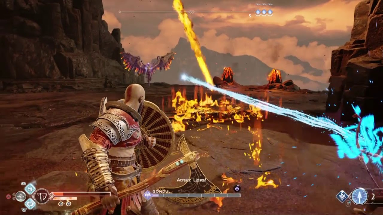 GOD OF WAR 4  HOW TO BEAT MUSPELHEIM VALKYRIE