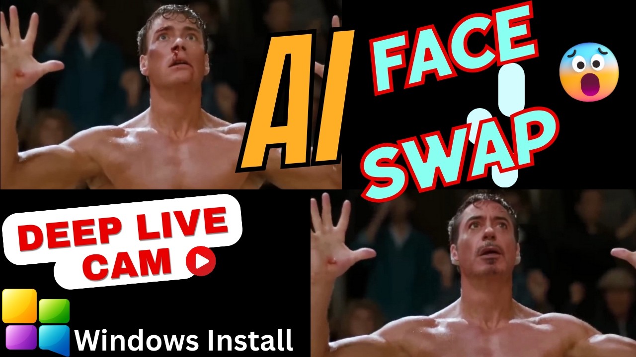 Deep Live Cam (AI Face Swapper), Windows Install for Deep (Fake) Live Cam with examples