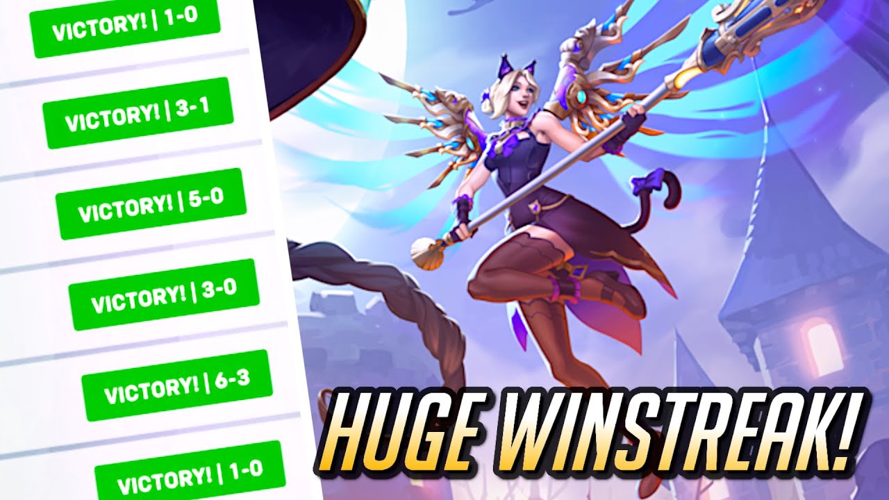 Huge End Of Season Winstreak! 💜 Mercy In Season 12 - Overwatch 2