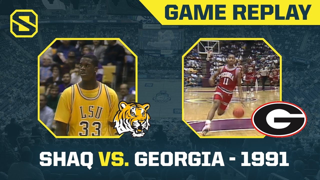 Shaq Engages with the UGA Bulldogs | LSU vs. Georgia - 1991