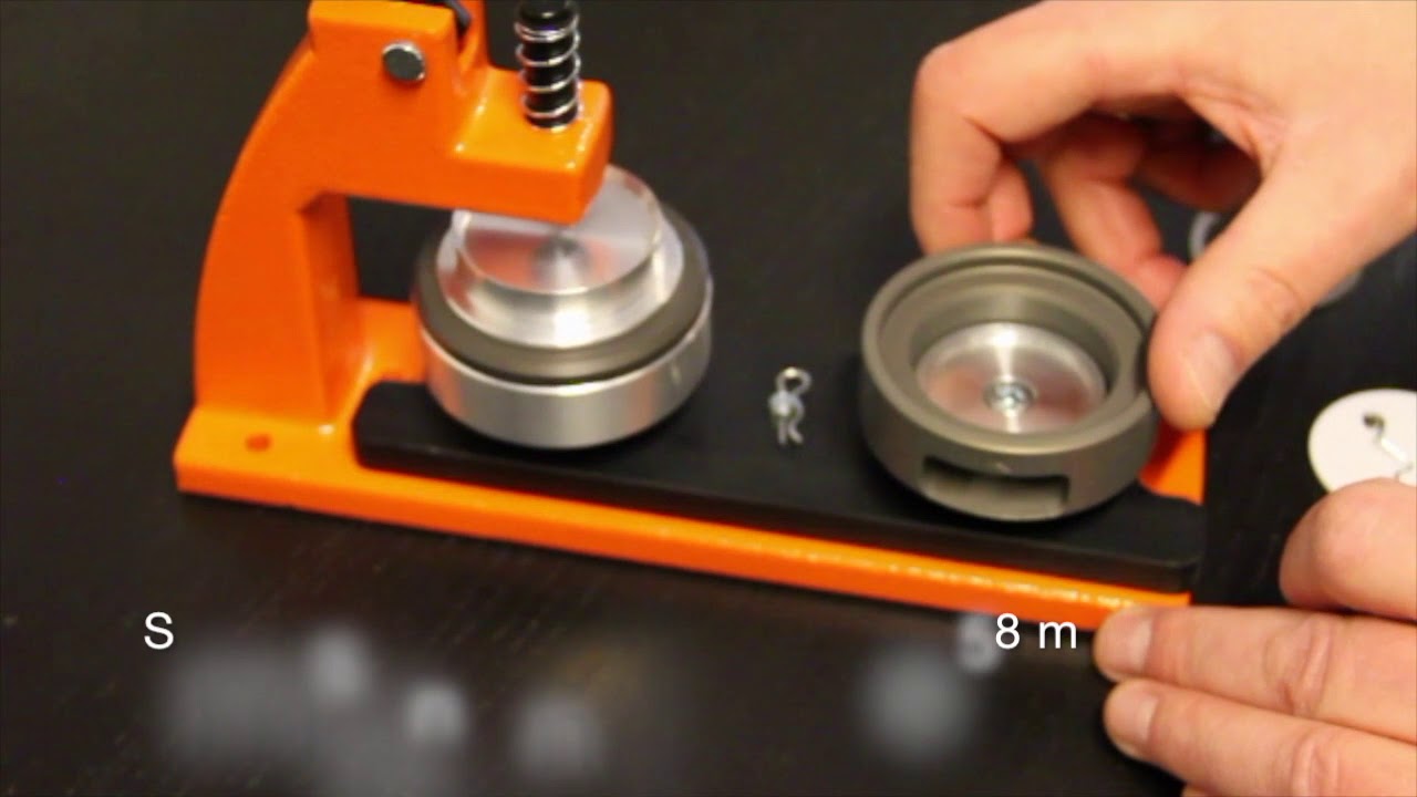 Herstellen Buttons mit Micro Buttonmaschinen