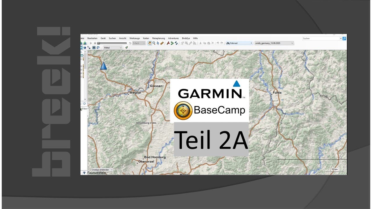 Garmin Basecamp Teil 2a - Tutorial  - Tracks in Basecamp verwalten