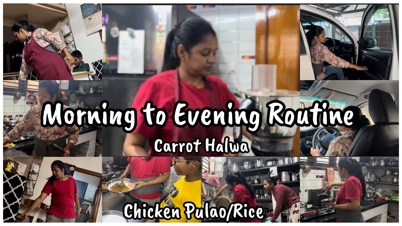 Morning 3:30 ளிருந்து ஓய்வில்லாமல் pogudhu || Carrot Halwa || Mix leftover veg gravy || Self Love