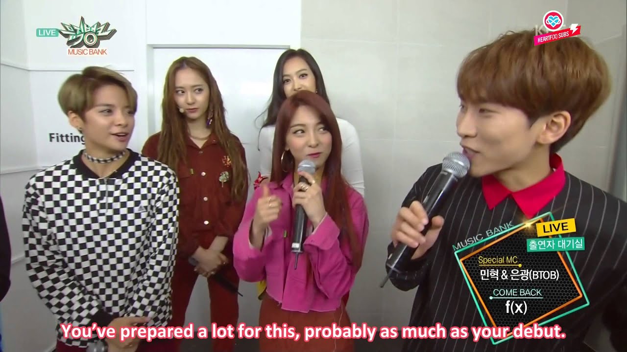 [HeartfxSubs] 151030 f(x) - Music Bank Fitting Room Interview (eng)