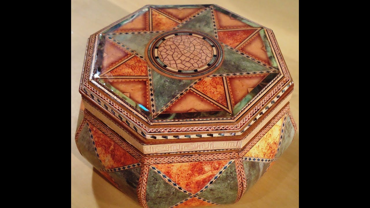 Como hacer contracolado artistico - Cofre Modern Antique.