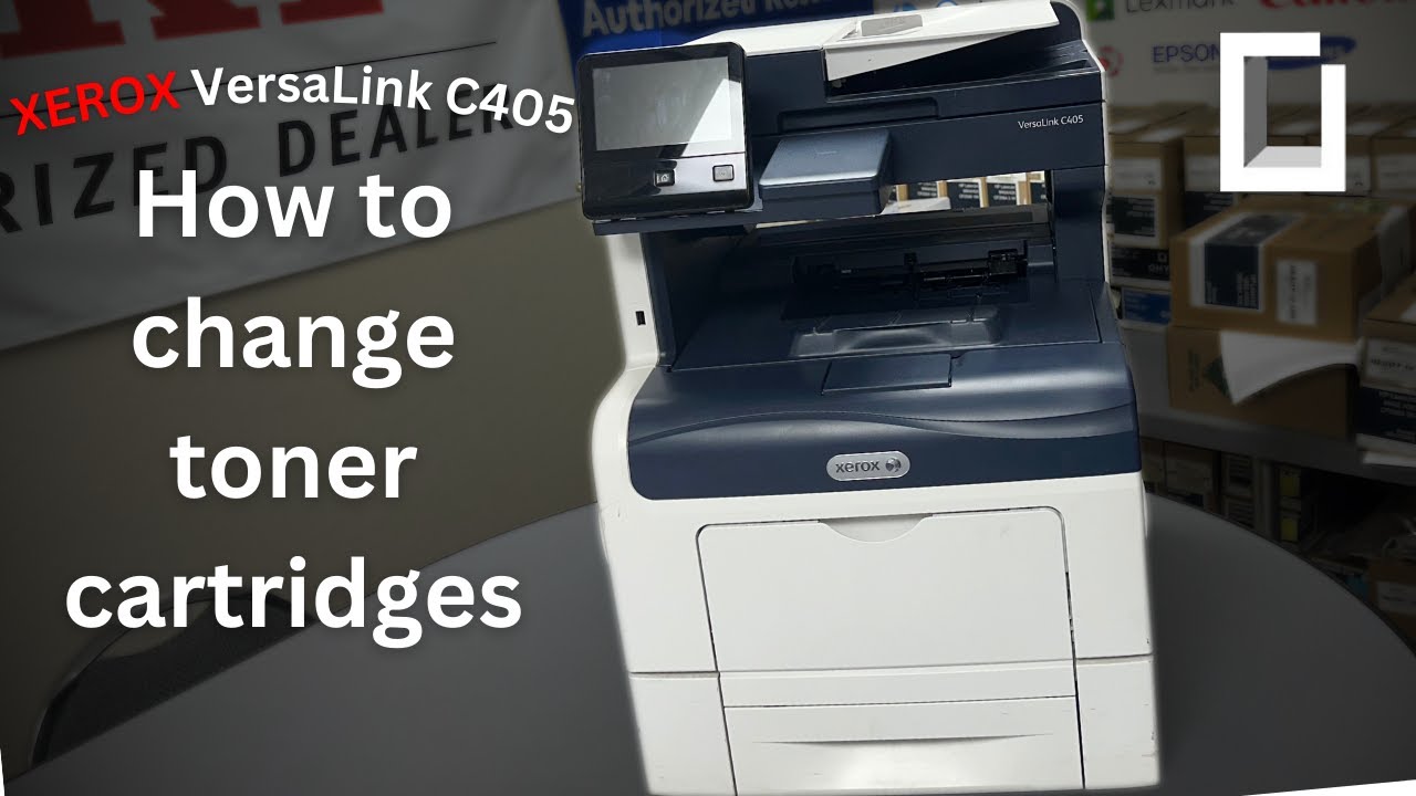 Xerox VersaLink C405 | Как заменить тонер-картридж | Onyx