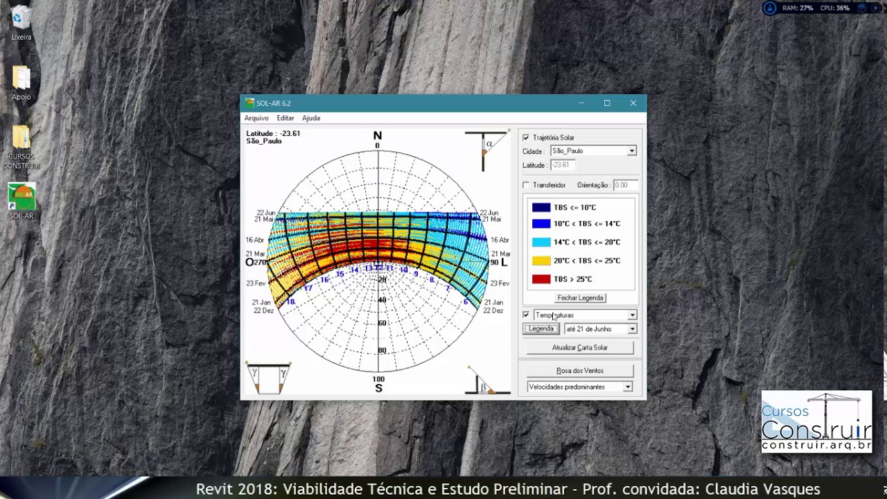 REVIT Viabilidade Aula 3.6:  Estudo da implantação com base na orientação solar e topografia