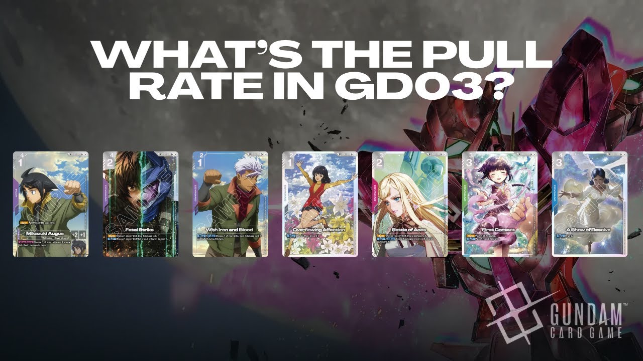 What's the pull rate in GD03 CASE ??? Gundam GD03 Opening #gundamtcg #gcg