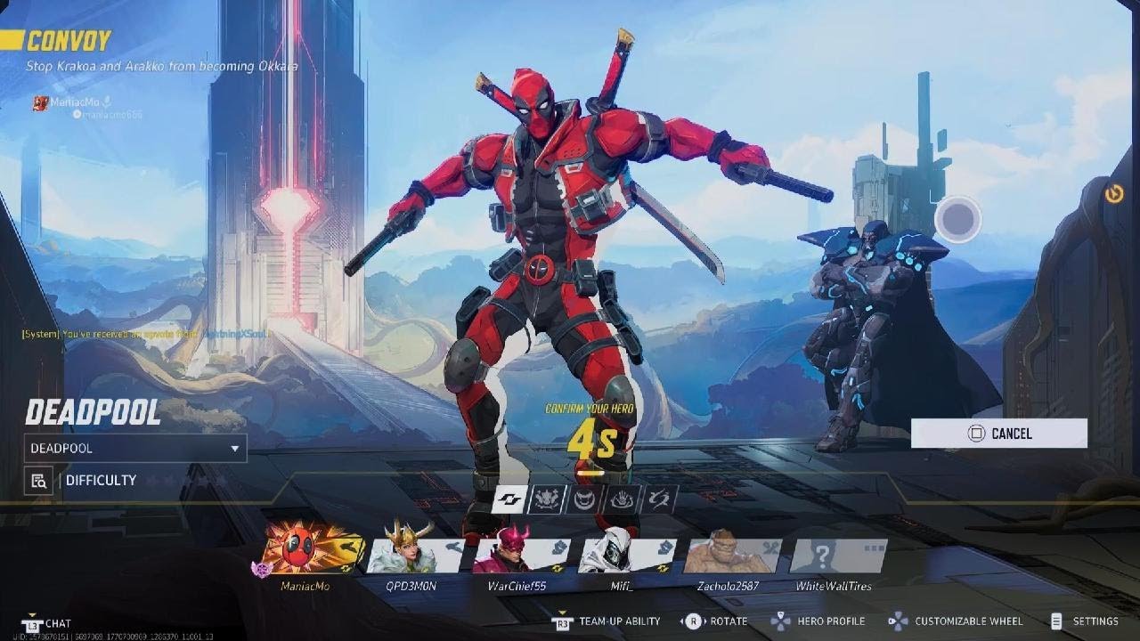 Marvel Rivals Guardian Deadpool MVP