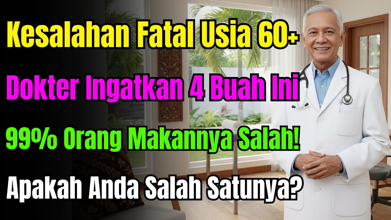 Usia 60+ Stop Pisang? Dokter: Kurangi 4 Buah Ini! 99% Lansia Salah Makan, Bahaya! Cek Disini Segera