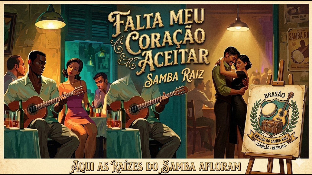 FALTA MEU CORAÇÃO ACEITAR - SAMBA RAIZ - AQUI AS RAÍZES DO SAMBA AFLORA.